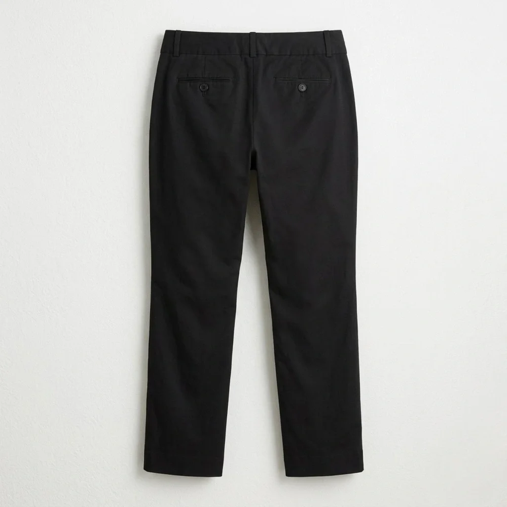 J.Crew Black Café Trouser Straight Leg‎ Pants - Size 0P